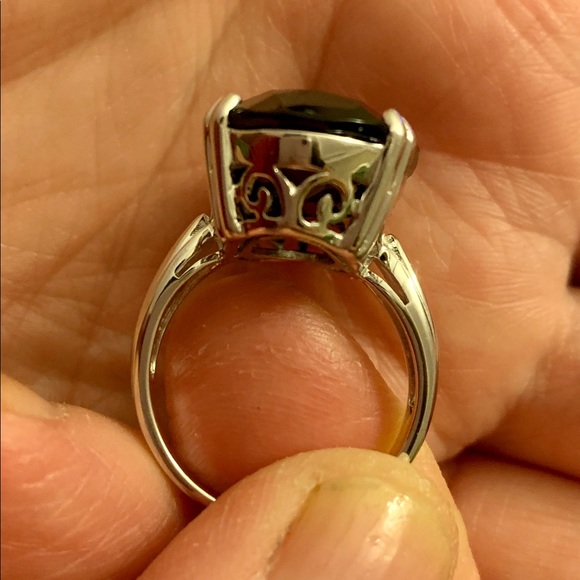 24ctw Black Spinel Ring - Picture 4 of 6